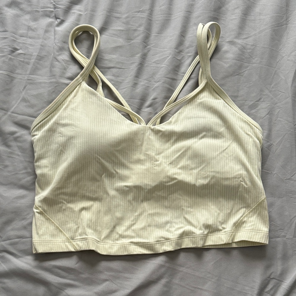 Lululemon Light Cream Strappy Bralette